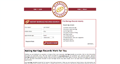 Desktop Screenshot of marriagerecords.org